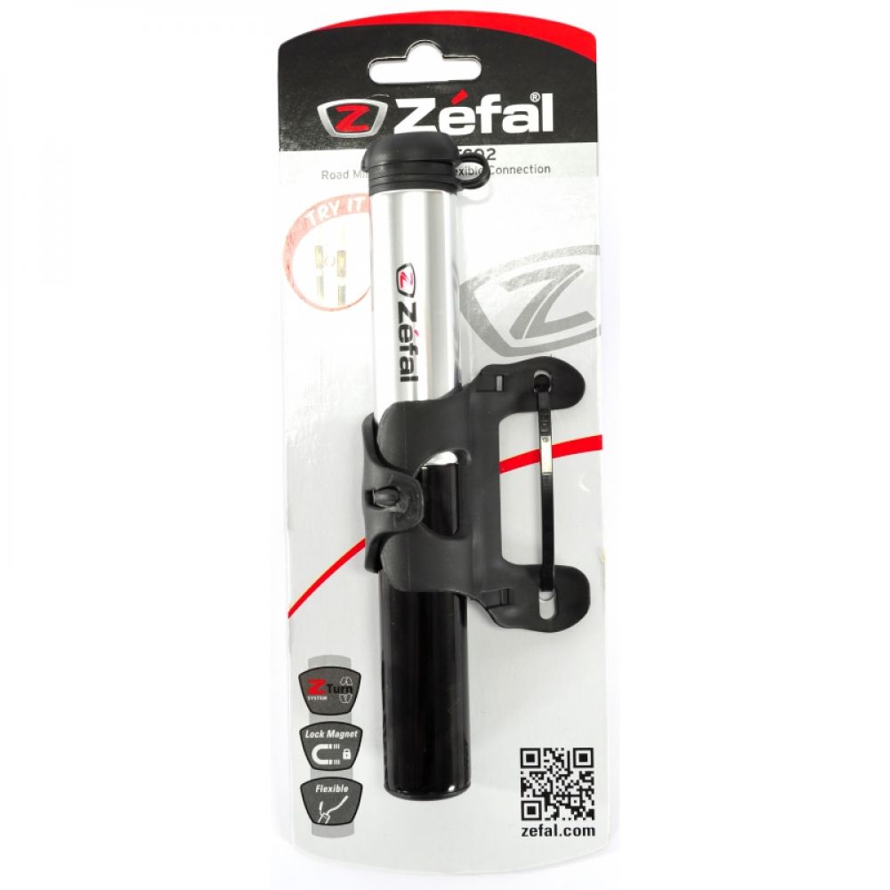 Pompe Main Zefal Air Profil Fc Raccord Noir Argent Cycle Et